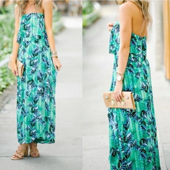 Banana Republic Floral Tiered Flounce Dress NEW - Picture 7 of 8